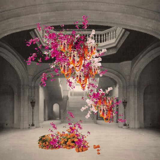 Floral installation rendering for Art Alive at San Diego Museum of Art