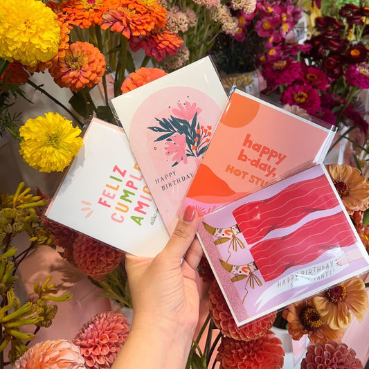 Birthday cards from Native Poppy - tips for what to write inside