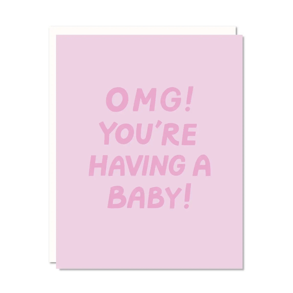 Omg Baby - Baby Shower Card