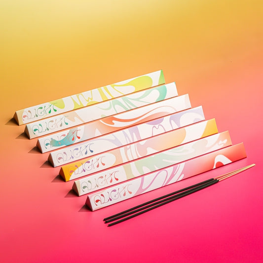 Alight Incense Sticks in colorful packaging
