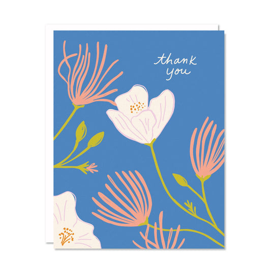 Floral Plume Thank You Card