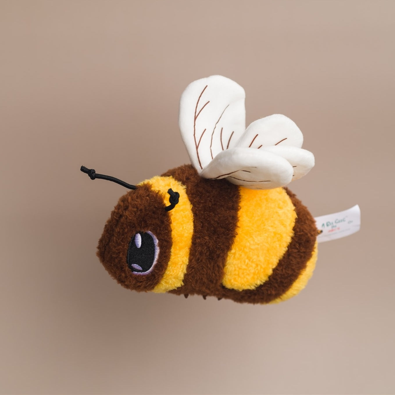 Fuzzy Bee Stuffed Animal made from organic materials