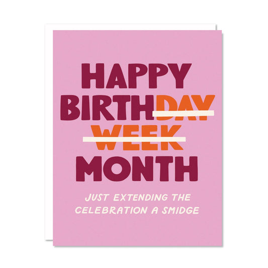 Happy Birthday Month Card