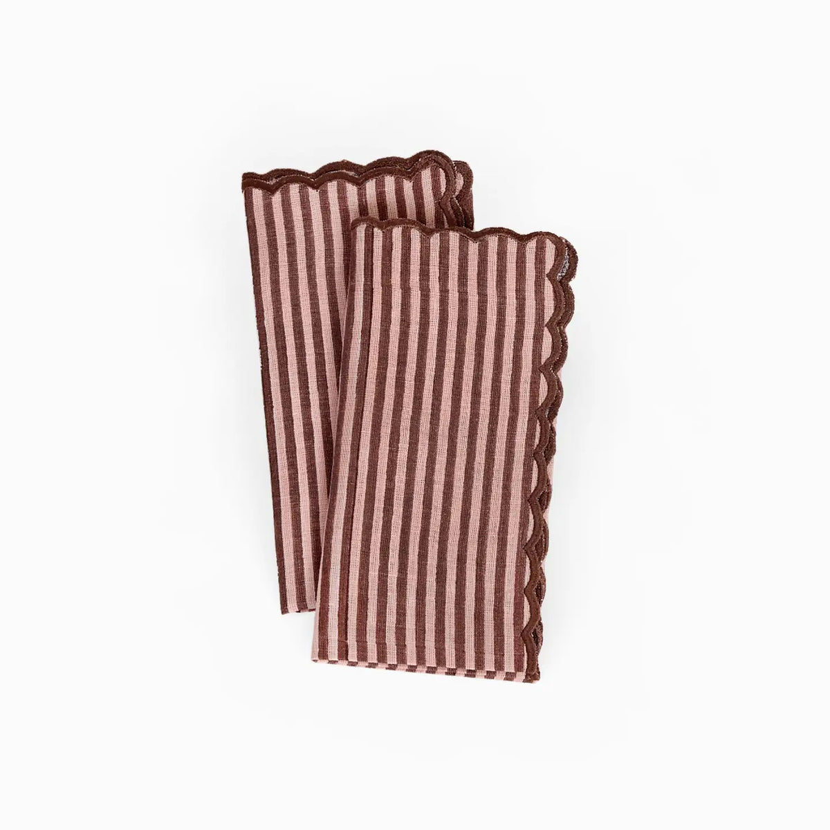Thoughtfully crafted in natural fibers, this set of block-printed table napkins brings warmth and character to your table.