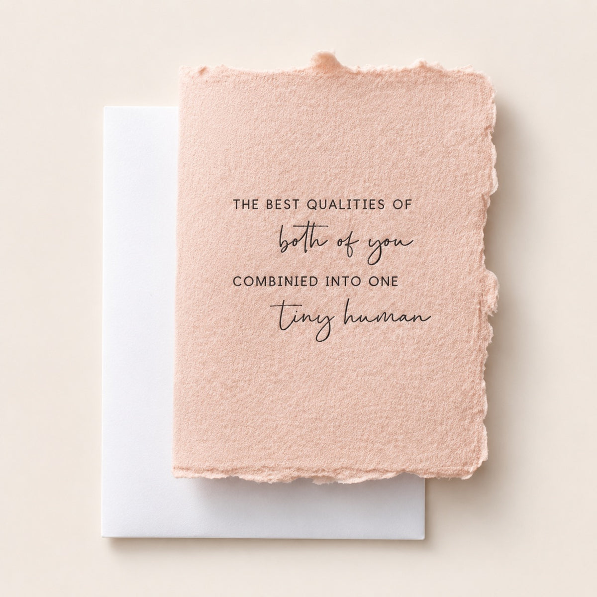 Best Qualities of You Both Baby Card