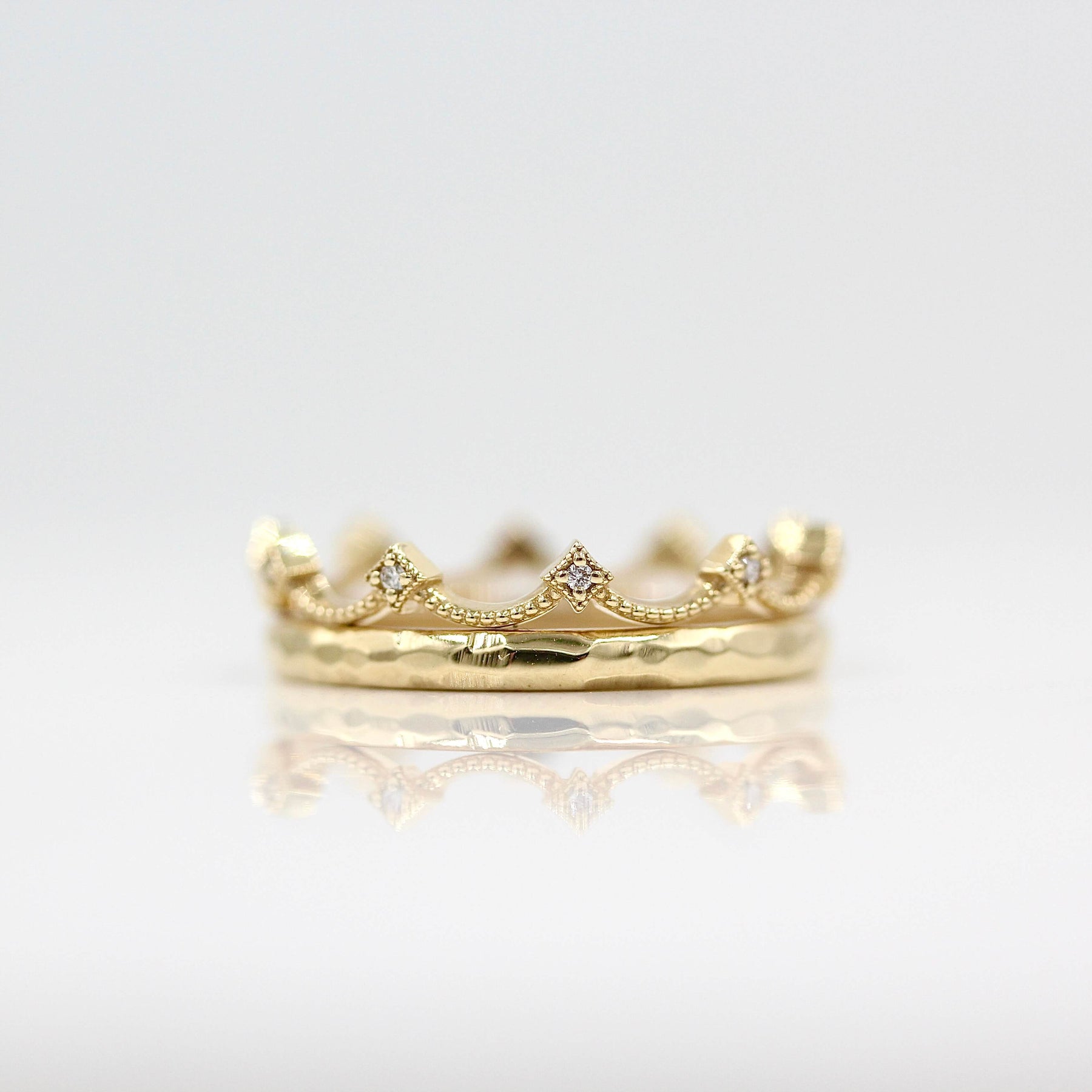 Christie Stacking Diamond Rings – Native Poppy - Main Image