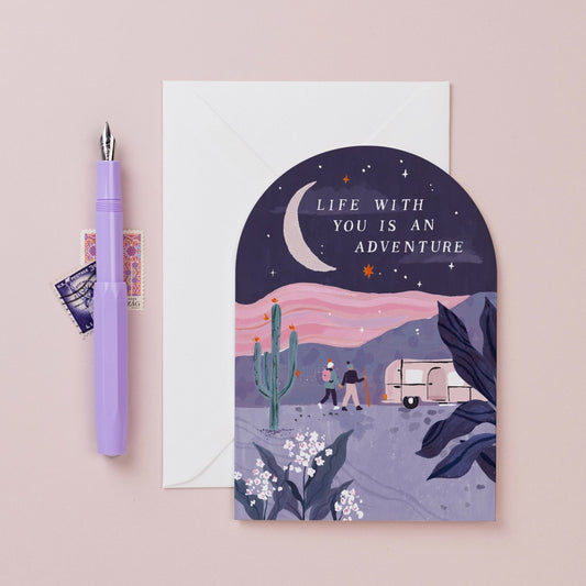 Desert Adventure Anniversary Card | Sister Paper Co.