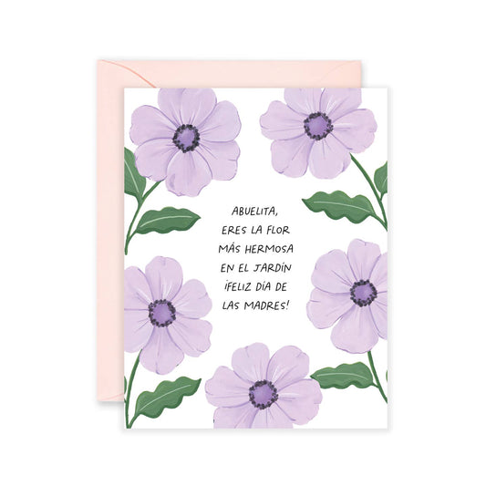 Flor Hermosa - Feliz Dia De Las Madres Abuelita Card