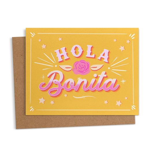 Hola Bonita Spanish Greeting Card