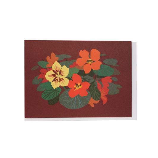 Nasturtiums Greeting Card | Smudge Ink