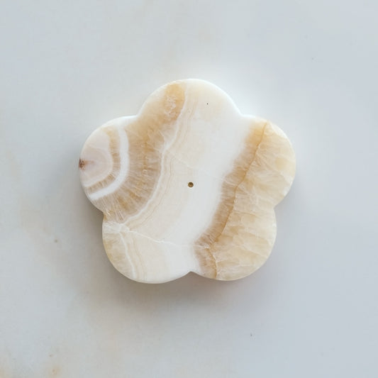 Natural Stone Flower Incense Holder