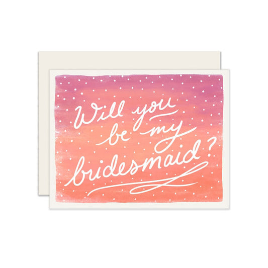 Ombre Bridesmaid Card | Slightly Stationery