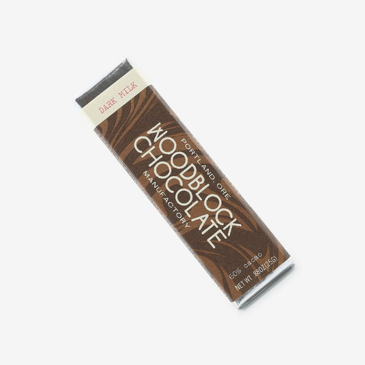 Dark Milk Chocolate Bar from Woodblock Chocolate