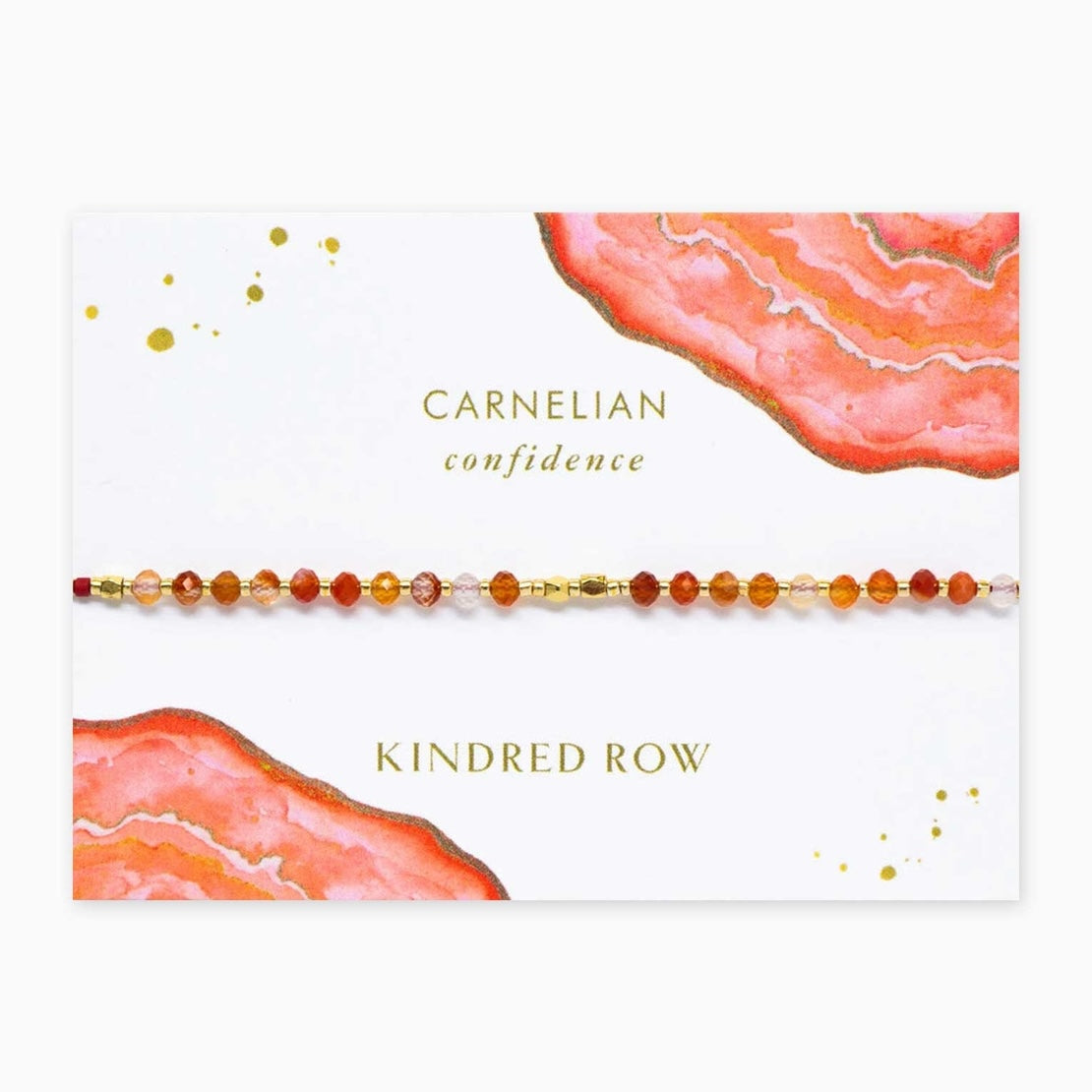 Carnelian Gemstone Stacking Bracelet