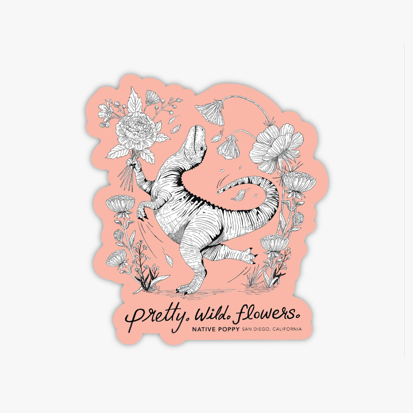 Florasaurus Sticker