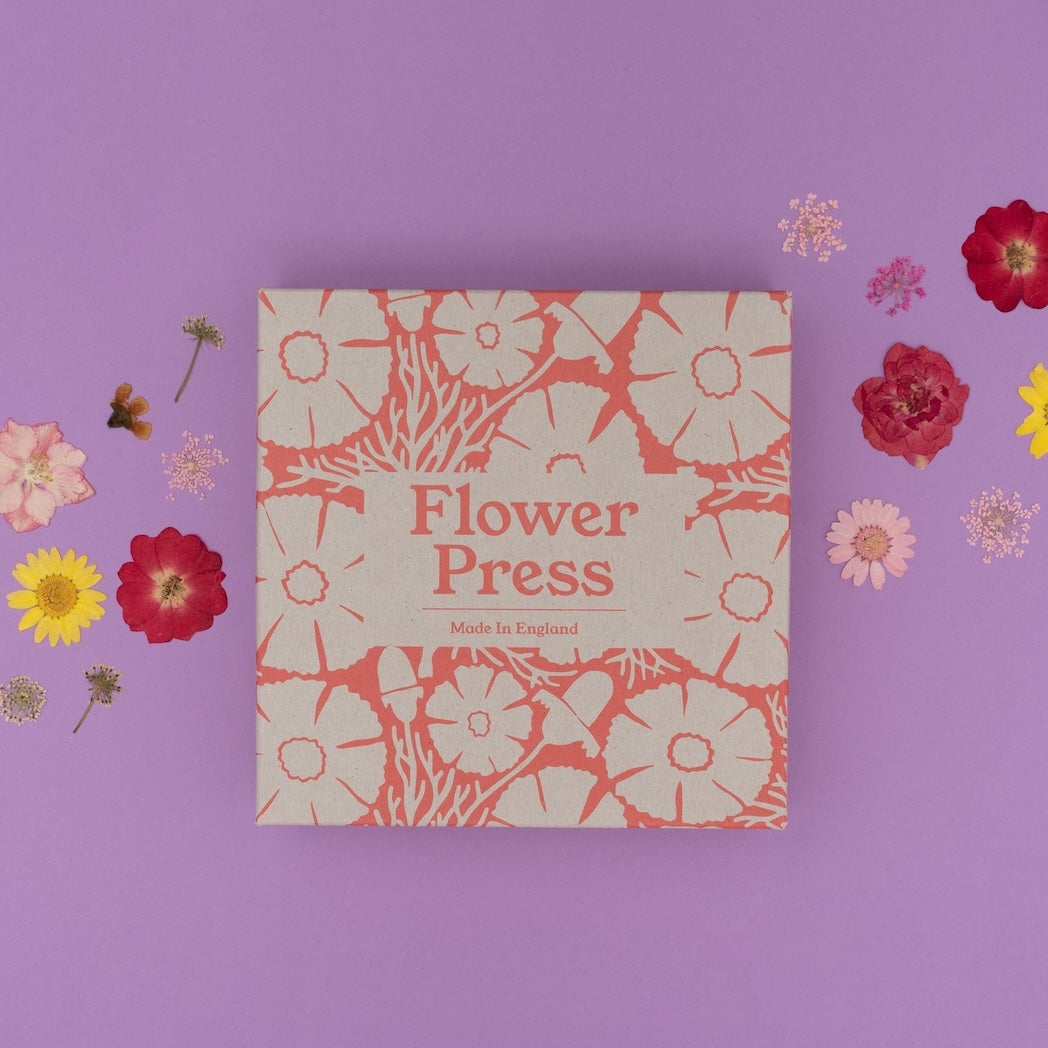 Studio Wald Flower Press with peach packaging