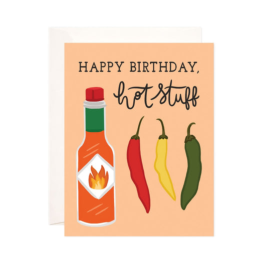 Happy Birthday Hot Stuff Card | Bloomwolf Studio