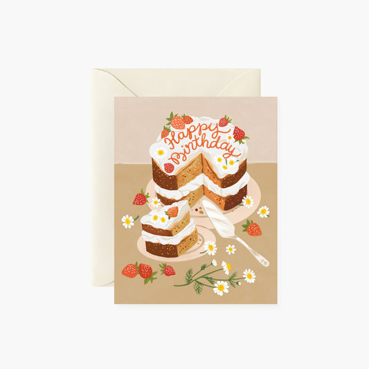 Homemade Birthday Cake Card | Botanica Paper Co.