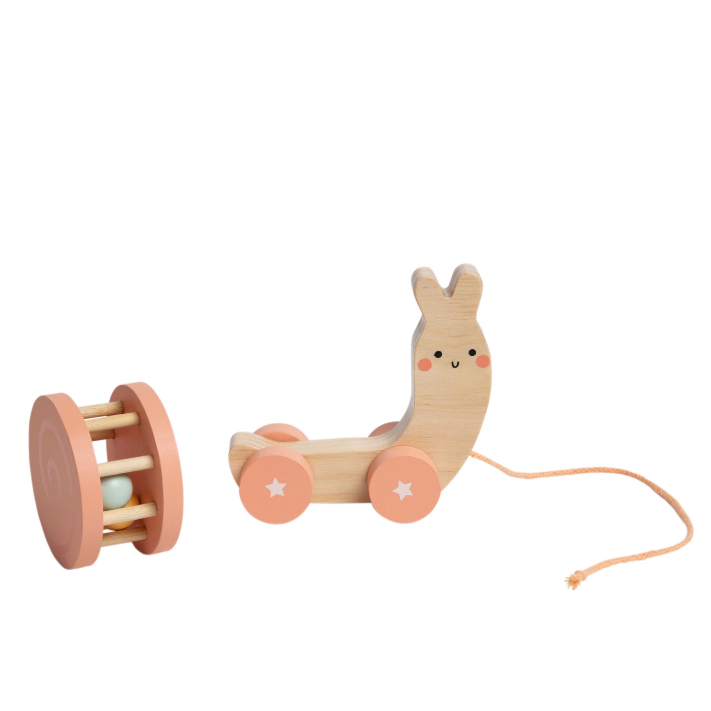 Pieces of the Snail Wooden Pull Toy