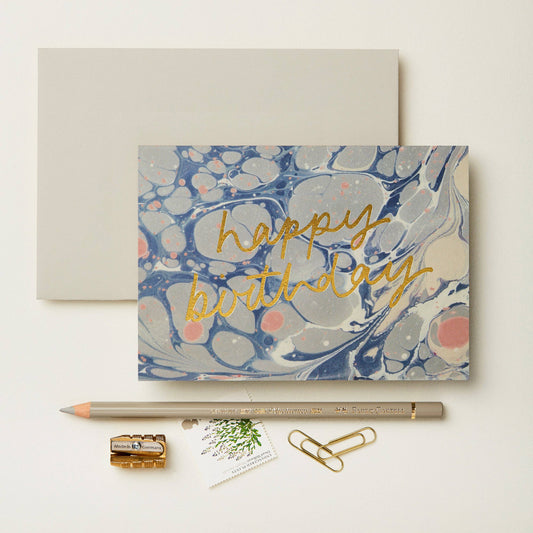 Blue Marble Birthday Card | Wanderlust Paper