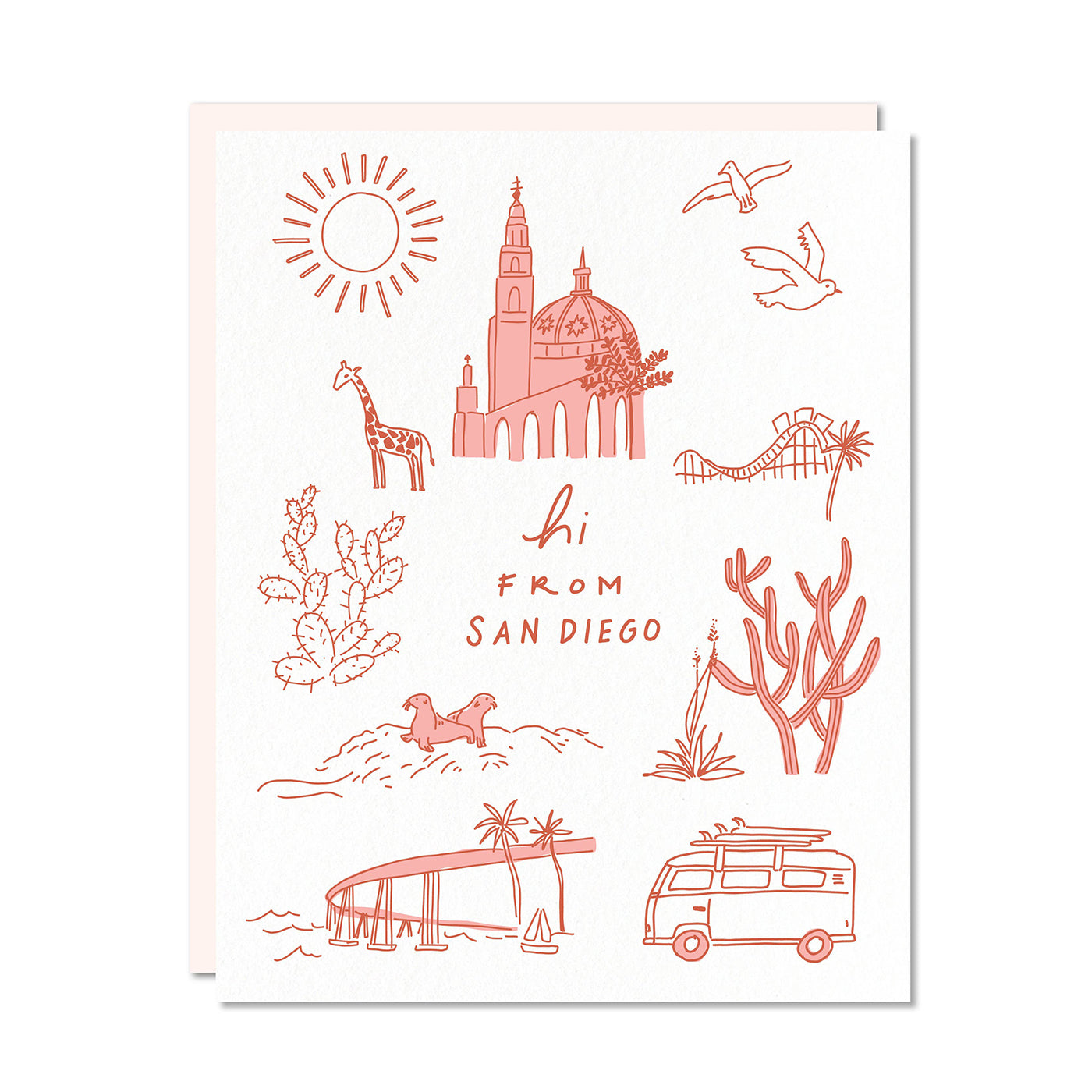 Hi From San Diego Card