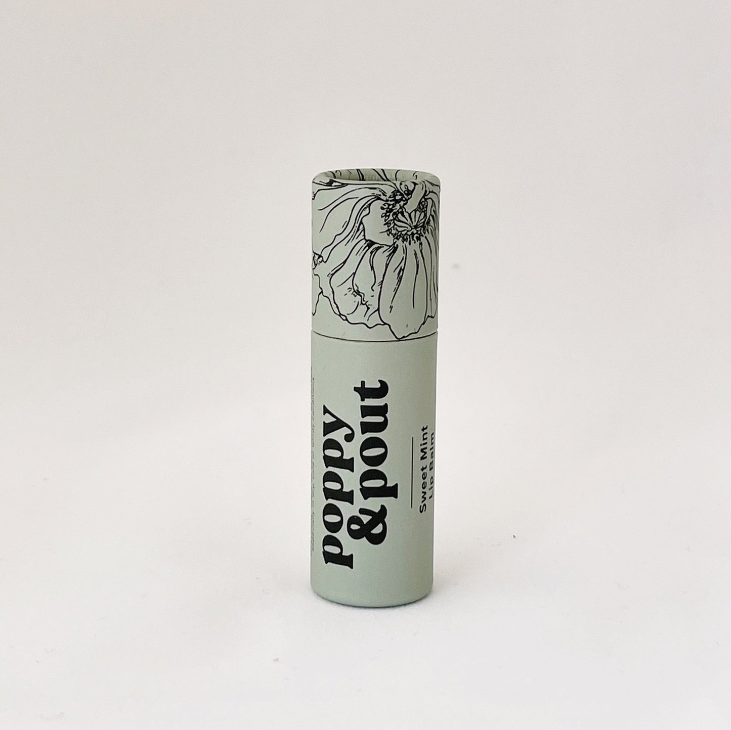 Sweet mint lip balm from Poppy & Pout