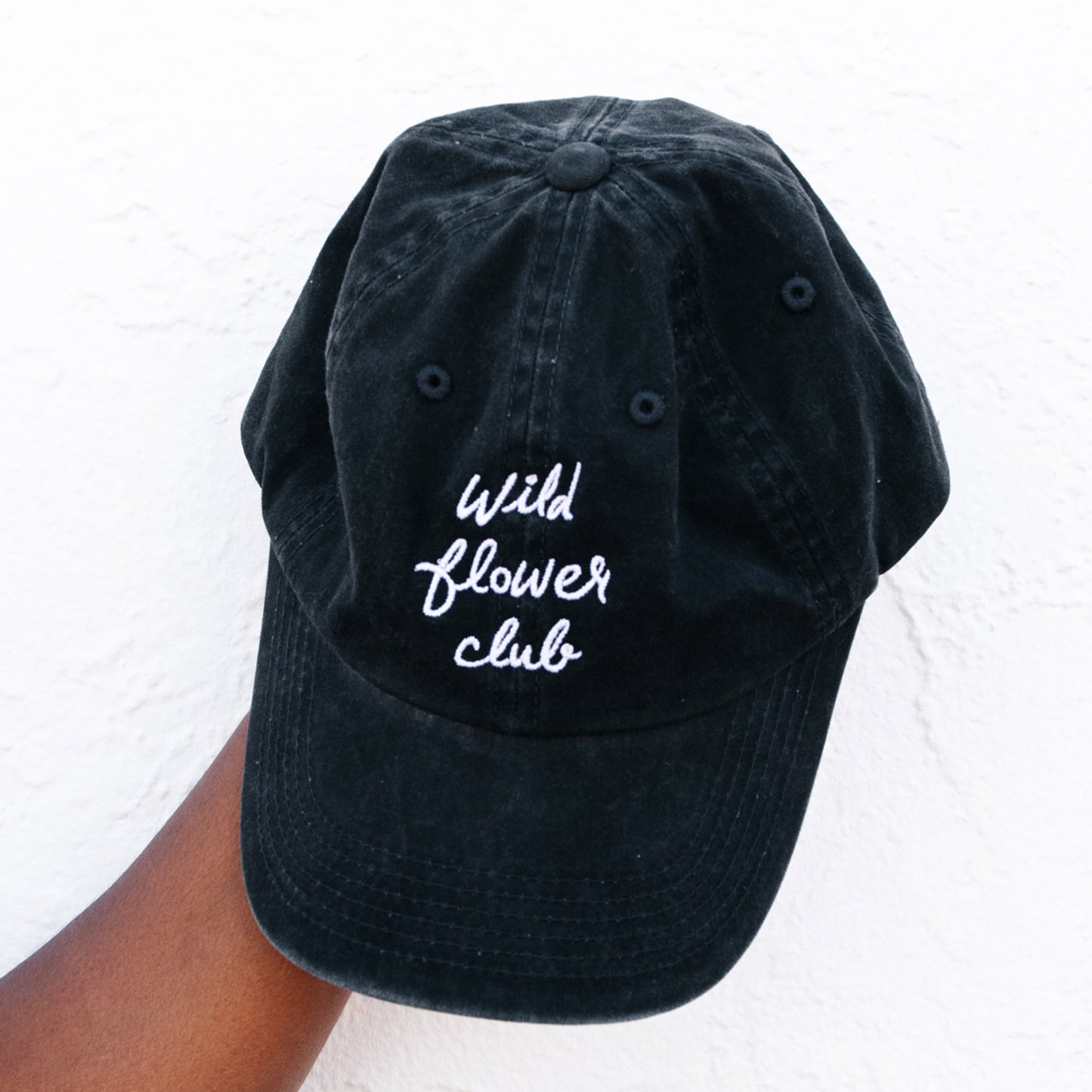Wild Flower Club Hat - Black