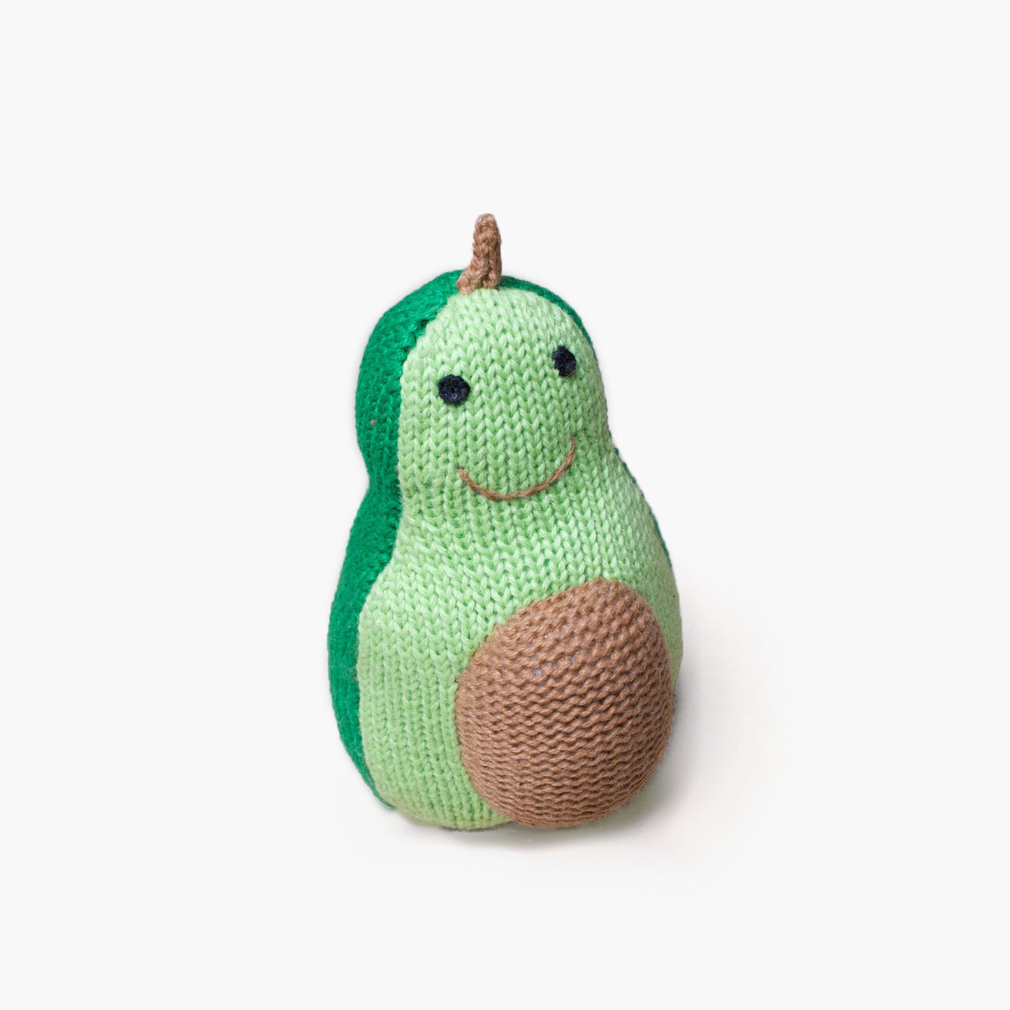 Avocado Knit Rattle Toy | Estella