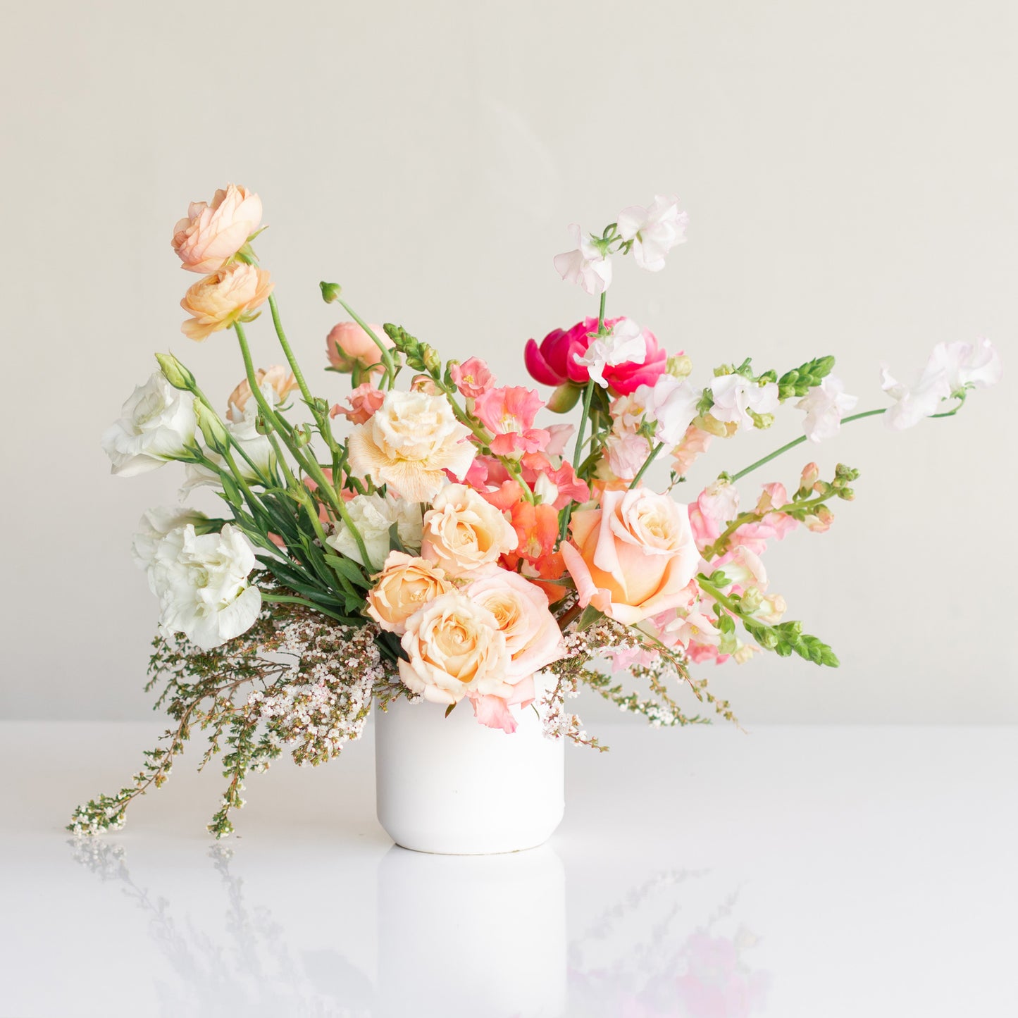 Classic centerpiece flower arrangement from Native Poppy in San Diego