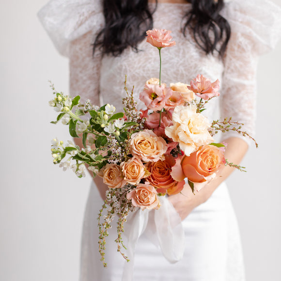 Petite bouquet - bridesmaid wedding bouquet - Native Poppy