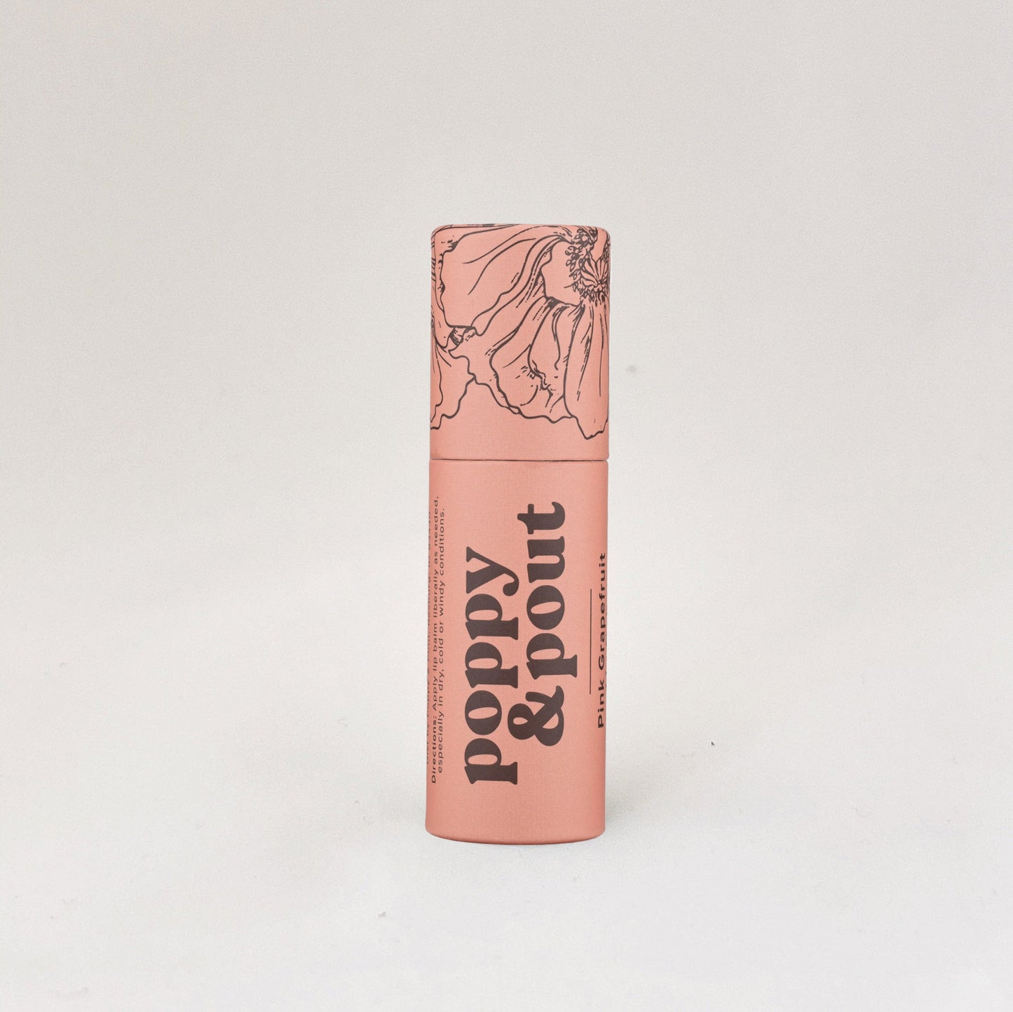 Pink grapefruit lip balm from Poppy & Pout