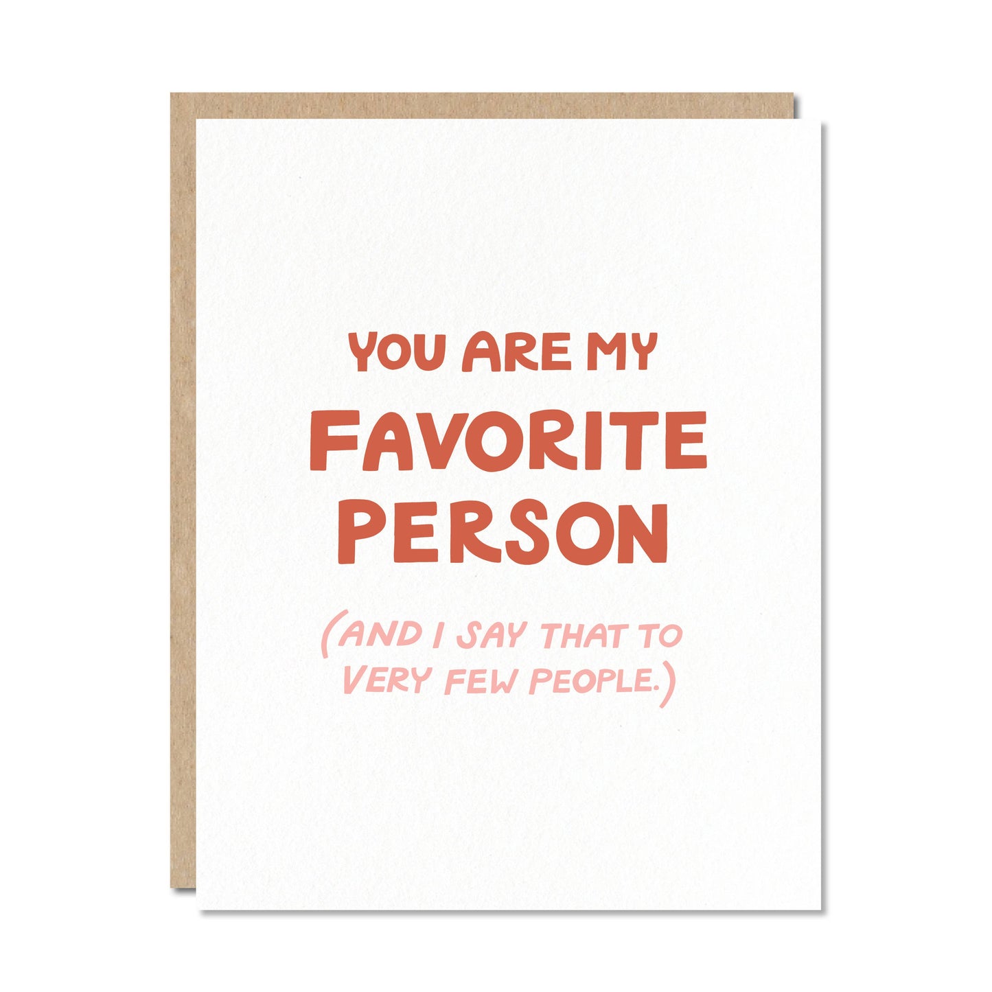 Favorite Person Card | Odd Daughter Paper Co.