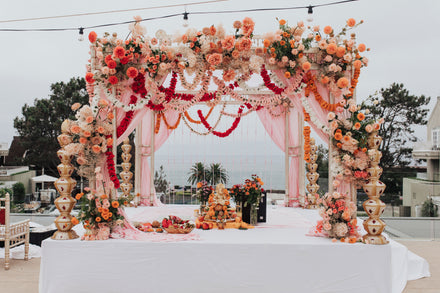 Indian Mandap Wedding Floral Installation