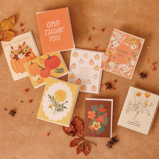 Assortment of thank you cards from Native Poppy