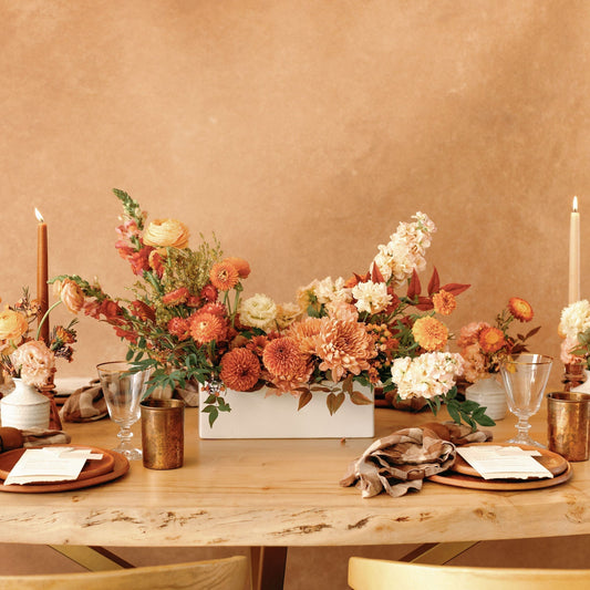 Thanksgiving floral pairings from Native Poppy in San Diego