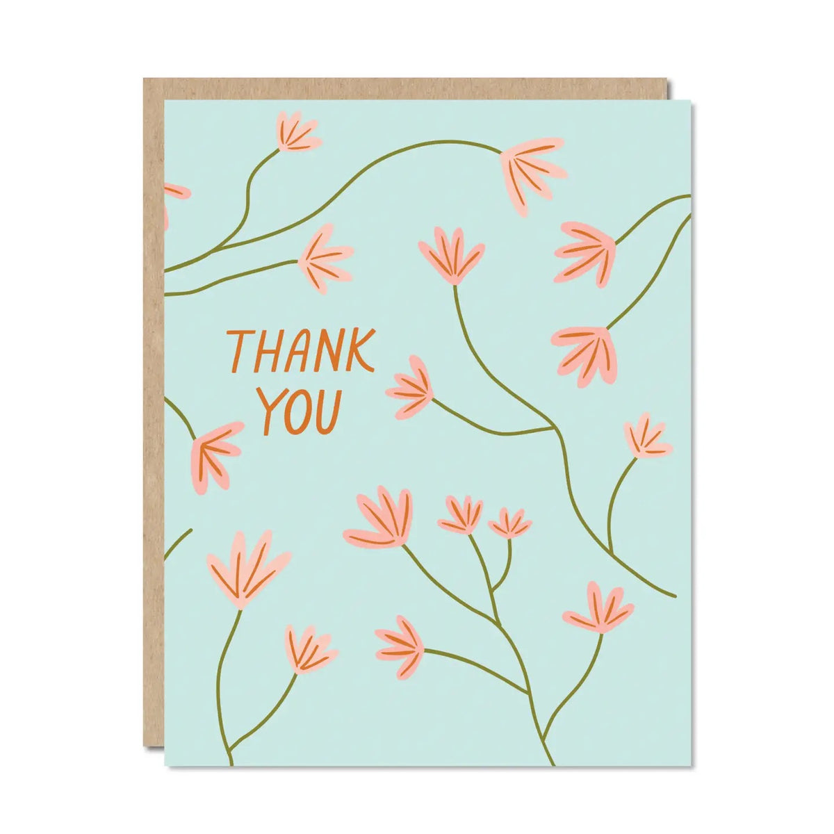 Floral Thank You - Thank You Card