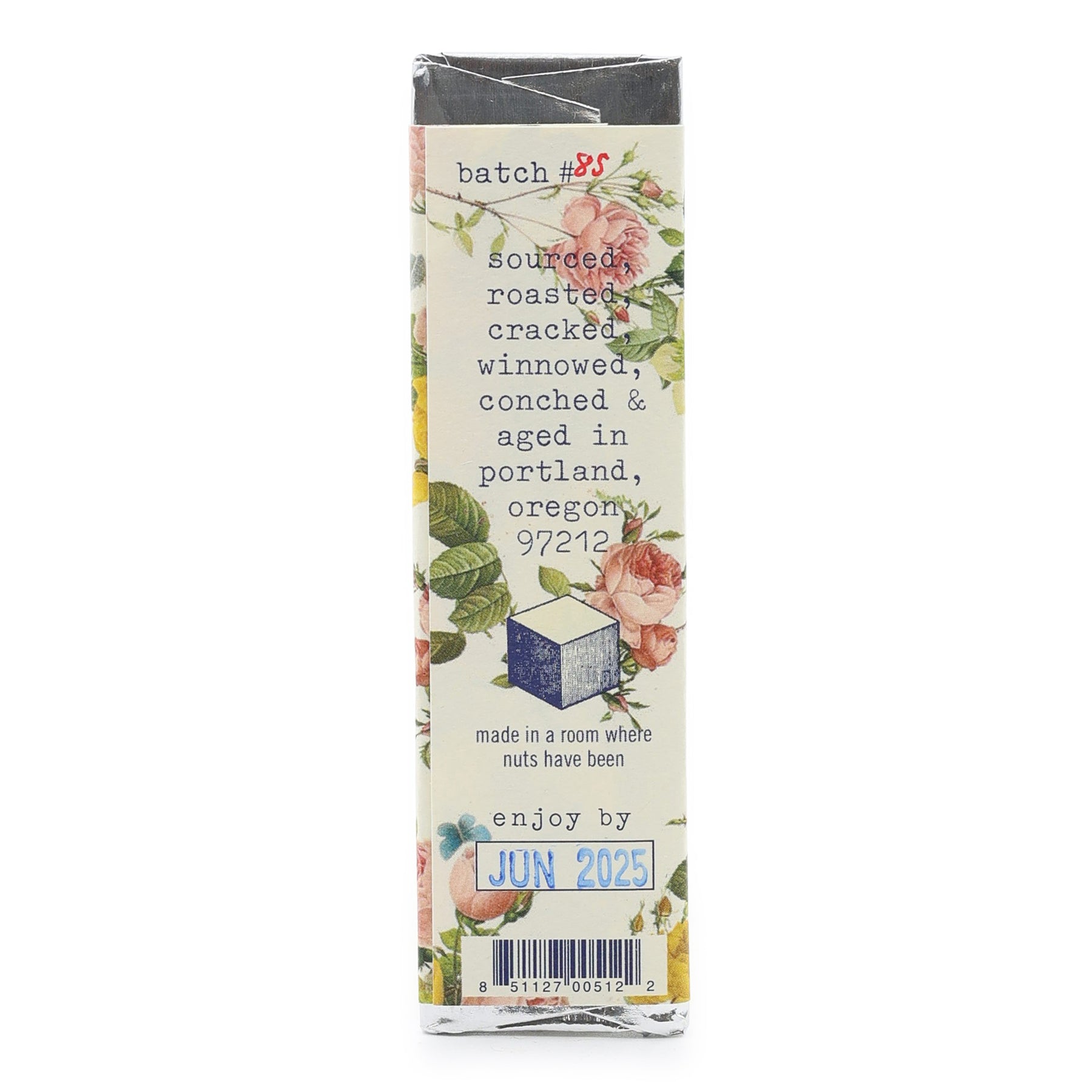Back label - 70% House Blend Bar from Woodblock Chocolate