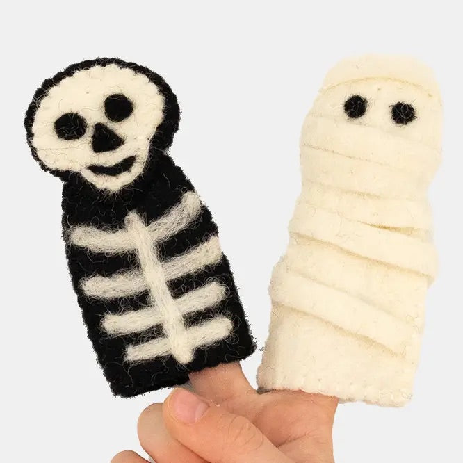 Finger Puppet - Ghost & Mummy Set