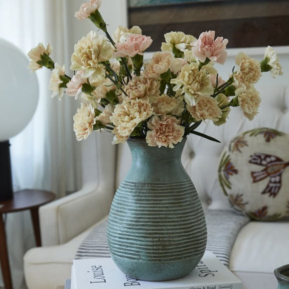 Caleta Vase filled with carnations
