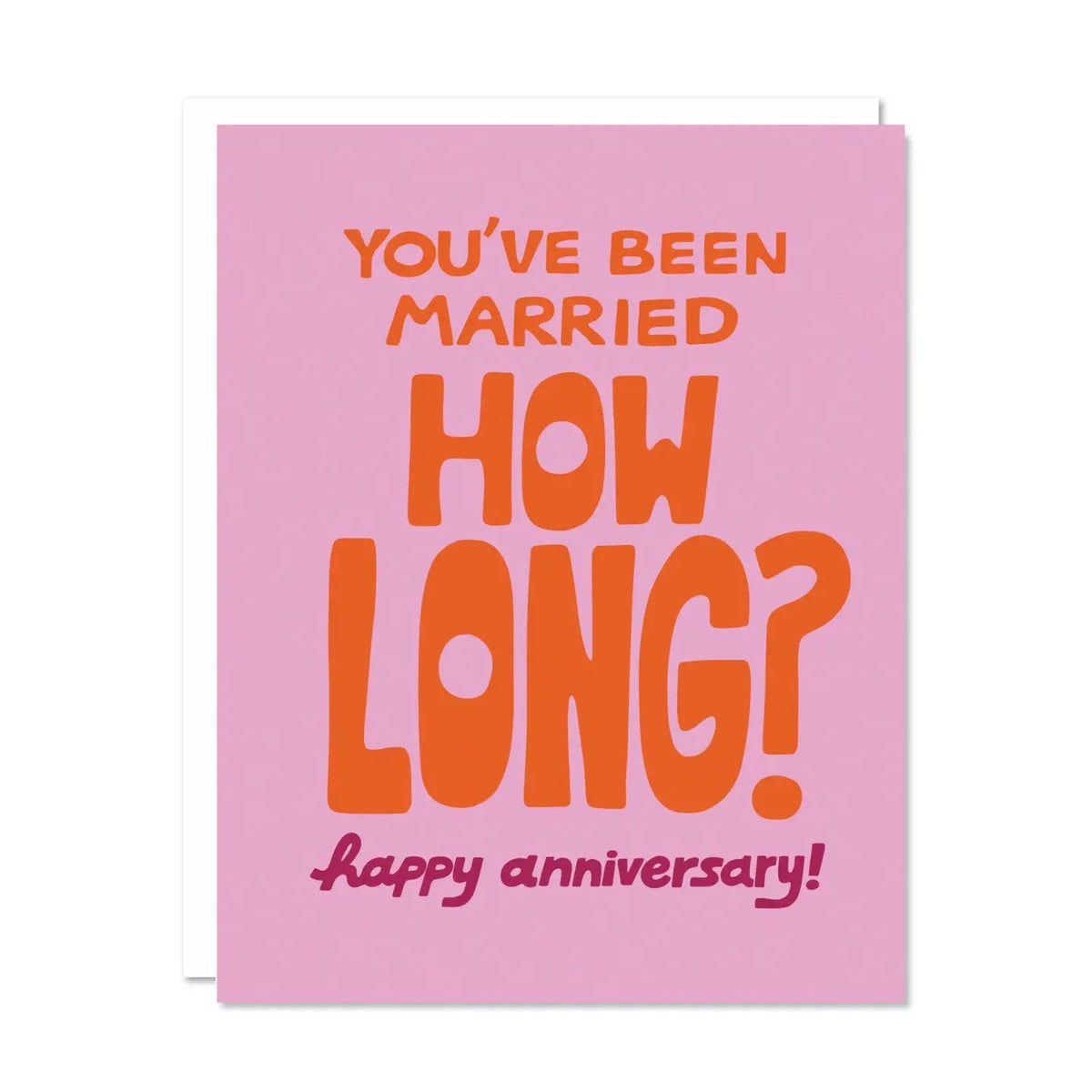 Married How Long - Anniversary Card
