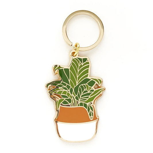 Botanical Enamel Keychain