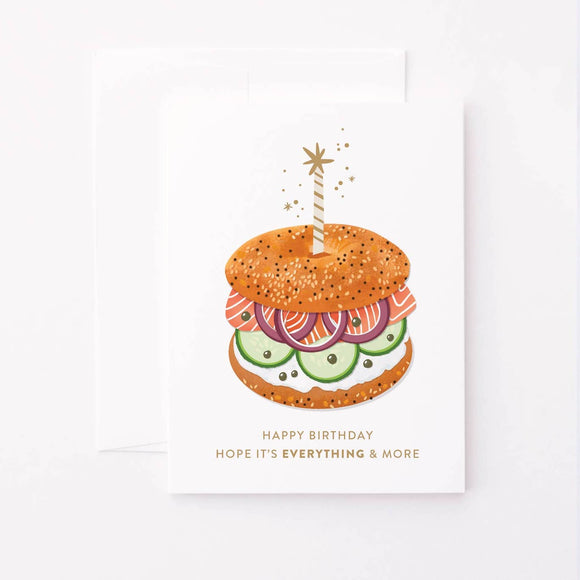 Birthday Bagel Card