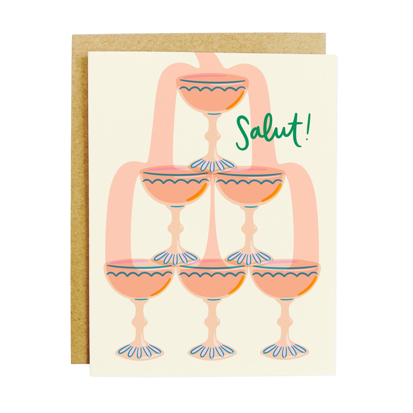 Champagne Tower Greeting Card