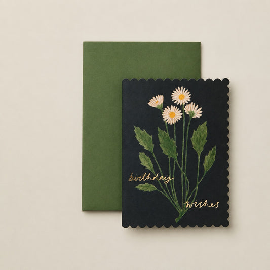 Daisy Birthday Wishes Card