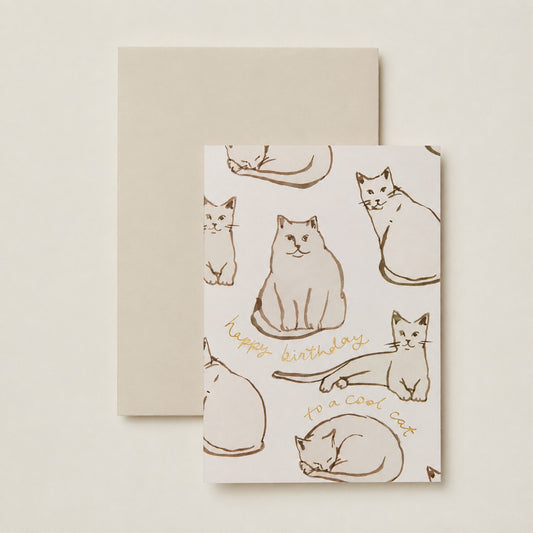 Cool Cat Birthday Card | Wanderlust Paper