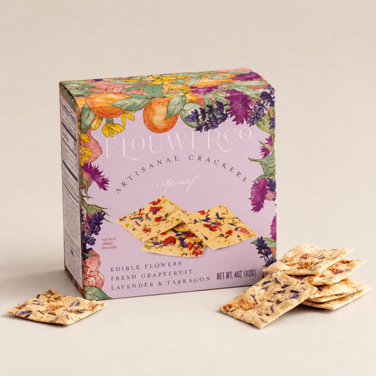 Artisanal Floral Crackers - Apéritif