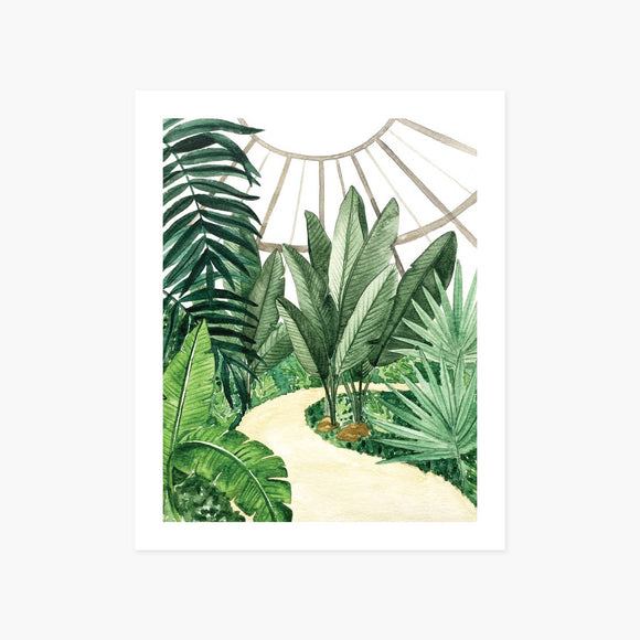 Circle Tropical Conservatory Art Print
