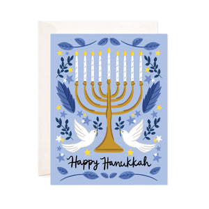 Doves Hanukkah Greeting Card