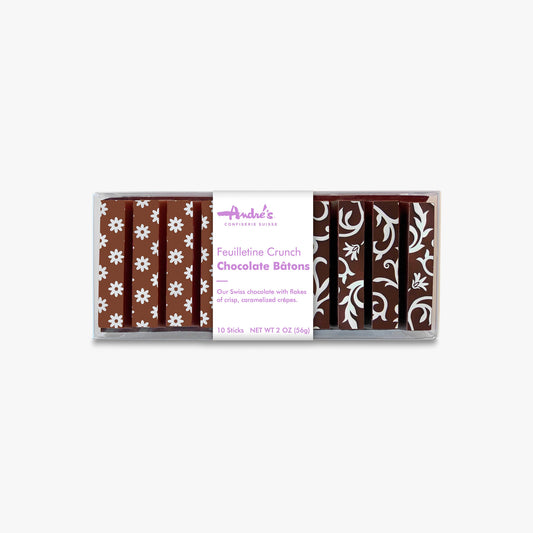Feuilletine Crunch Chocolate Batonsfrom Andre's Chocolates