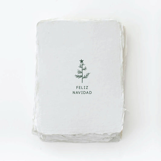 Feliz Navidad Tree Card